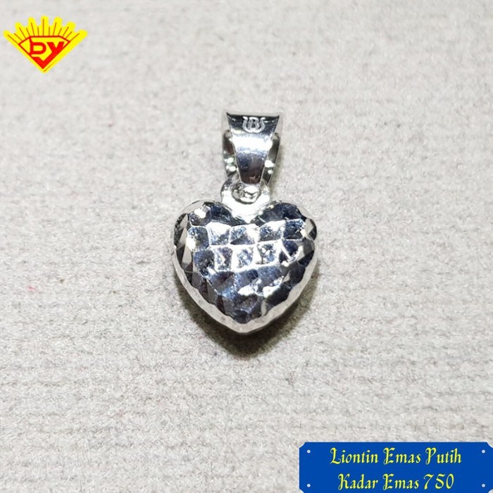 Liontin Emas Putih Kadar Emas 750