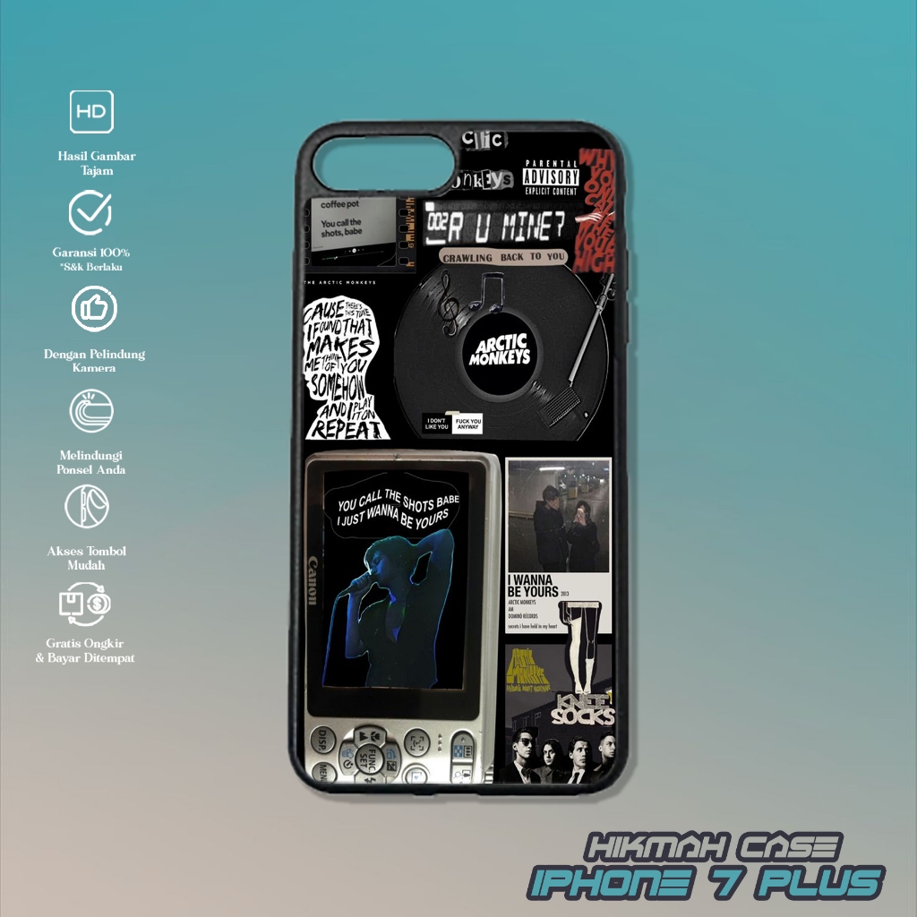 Case Iphone 7 Plus - Casing Hp Iphone 7 Plus - Motif ( BAND ) - Silikon Hp Iphone 7 Plus - Softcase 