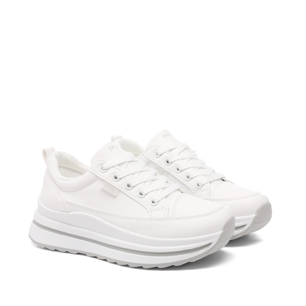 ORIGINAL PVN Sneakers Casual Collection Women Wantia Sport Shoes Putih White Crwam Krem Abu Pink