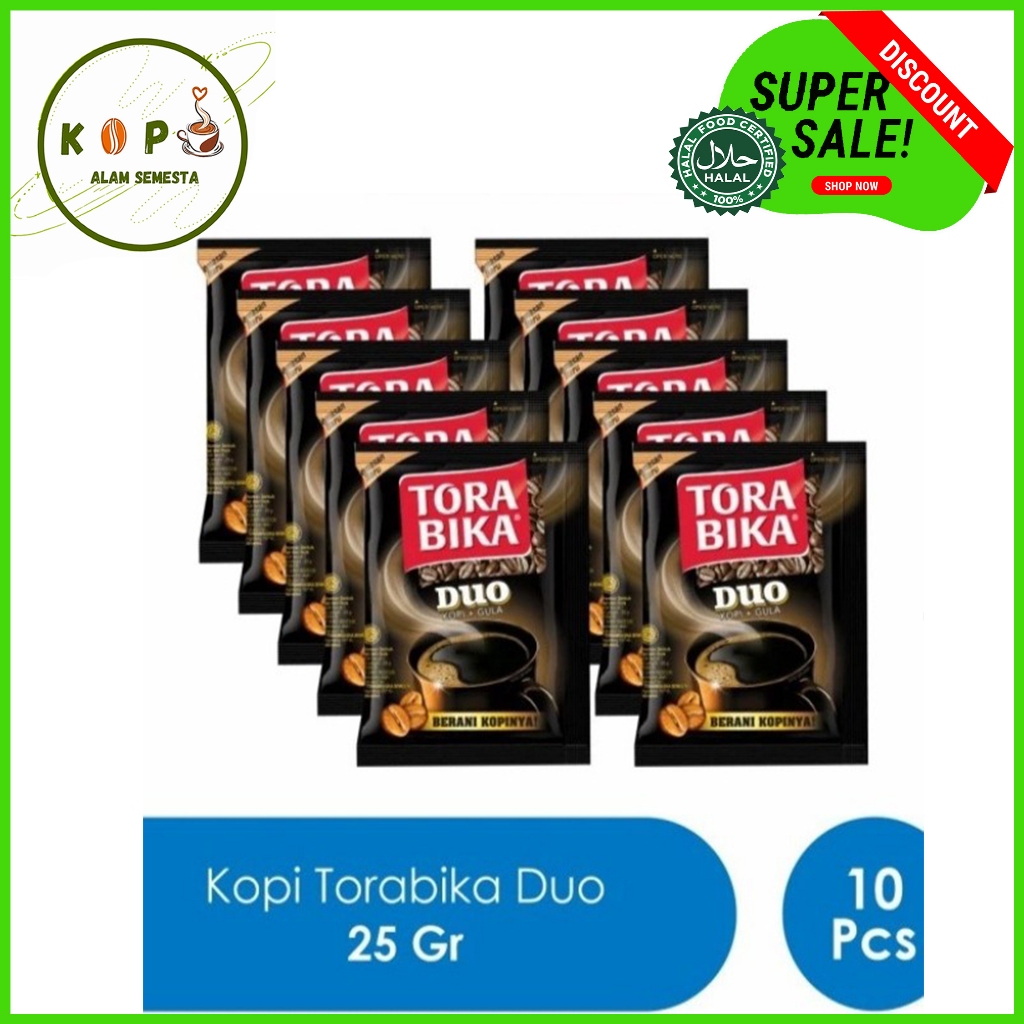 

Torabika DUO Kopi Hitam + Gula 10 Sachets x 25gr