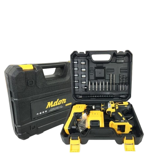 MDON 18TS Cordless Drill Impact Drill 18V Mesin Bor Baterai Besi Beton