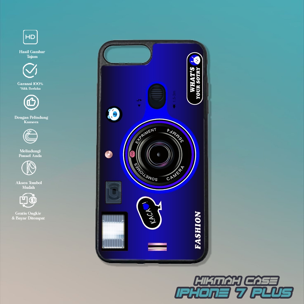 Case Iphone 7 Plus - Casing Hp Iphone 7 Plus - Motif ( KAMERA ) - Silikon Hp Iphone 7 Plus - Softcas