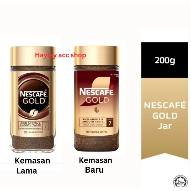

NESCAFE GOLD Kopi Instan Kopi Hitam 200g Jar