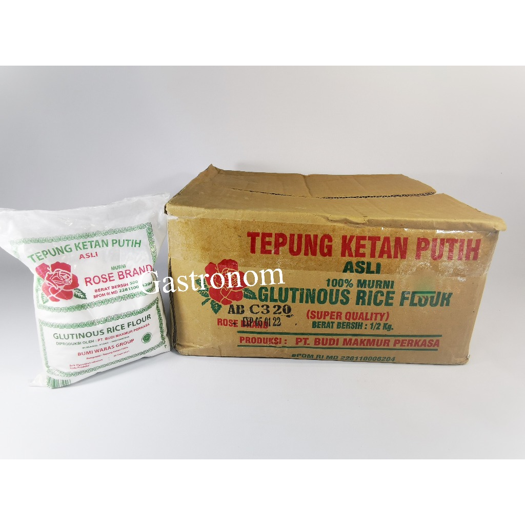 

Tepung Ketan Putih Rose Brand 20x500 gr - Karton