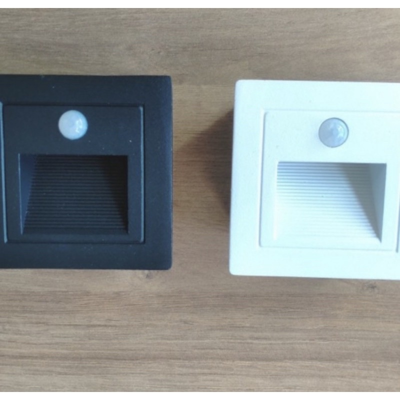Lampu LED Tanam Tangga 3W 3 Watt Minimalis Persegi ADX-525SF Sensor IP65 Original Murah