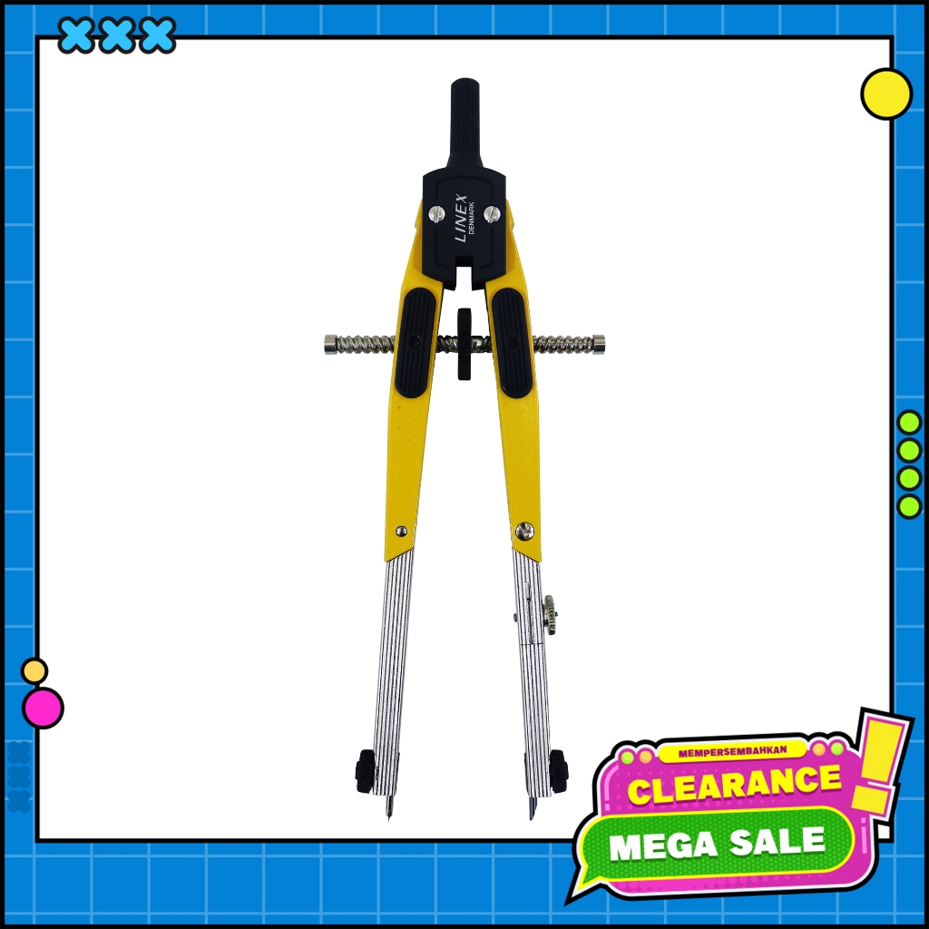 

[BMS Tangerang] Linex Jangka Kompas Diameter 380 mm Warna Yellow - 2371 16 [Clearance]