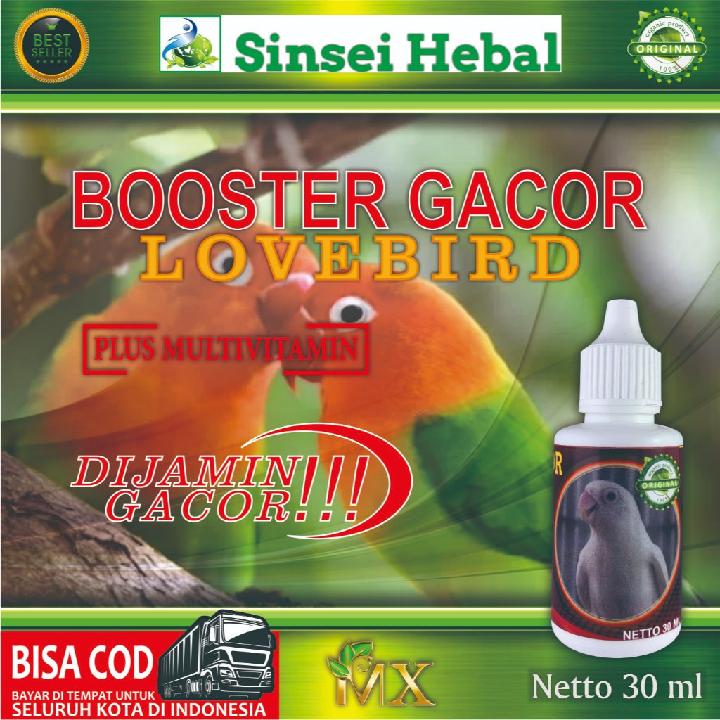Booster Gacor Burung Lovebird / Vitamin Burung Lovebird