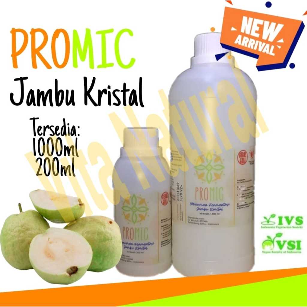 Promic Probiotik 200 ml Buah Naga / Jambu Kristal / Starter / Biang