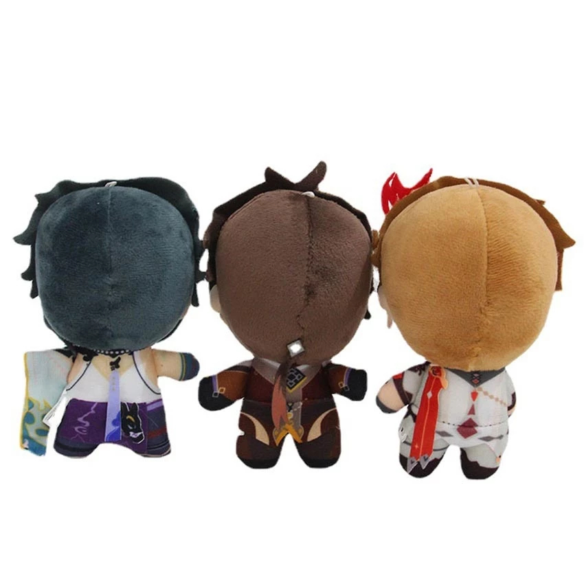 RJ9 Boneka Anime Genshin Impact ZhongLi Xiao Tartaglia Plush Doll Pendant Figures Toys Game Cute