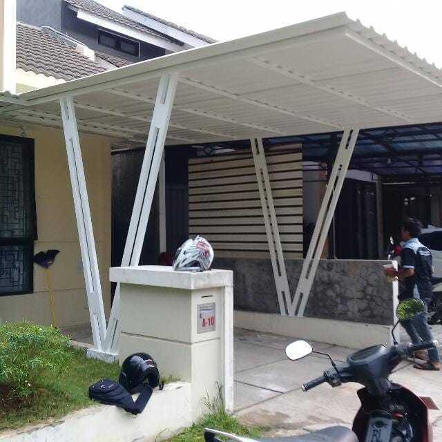 KANOPI MURAH BAHAN ROOFTOP UPVC SINGLE LAYER HARGA PER METER