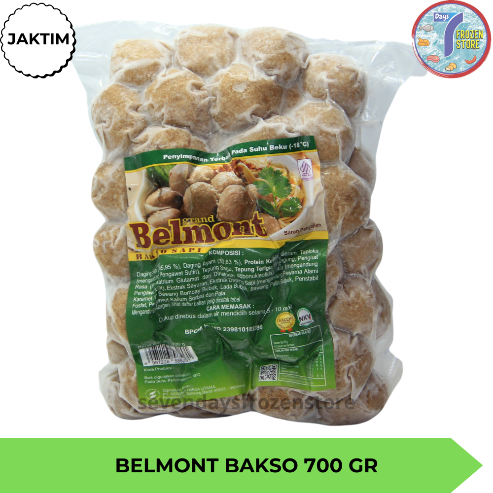 

Bakso Sapi Besar Belmont isi 50 kemasan 700 gr