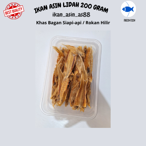

IKAN ASIN LIDAH/IKAN LIDAH 200 GRAM