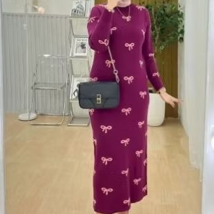 gamis rajut knit premiumm