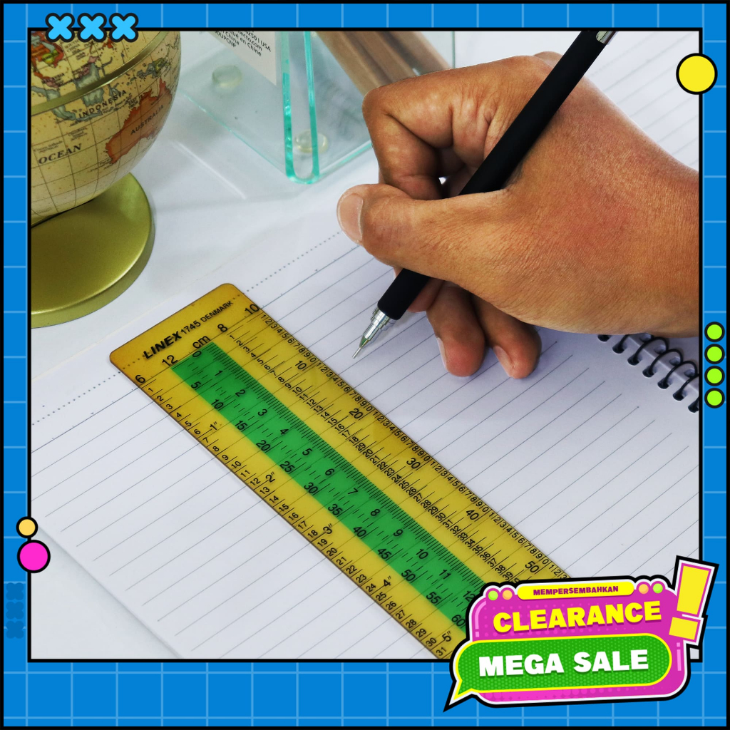 

[BMS Tangerang] Linex 1745 Penggaris Plastik Elastis Transparan 180 cm - 0885 00 [Clearance]