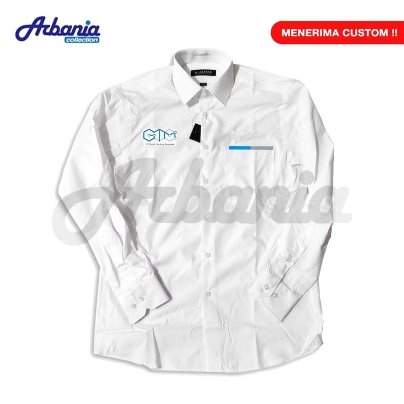 Kemeja Alisan PT Garis Trading Molekul Lengan Panjang