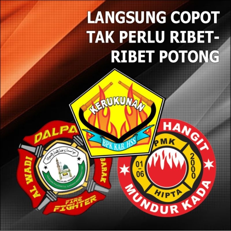 

stiker pemadam kebakaran hulu sungai stiker bpk, stiker pmk