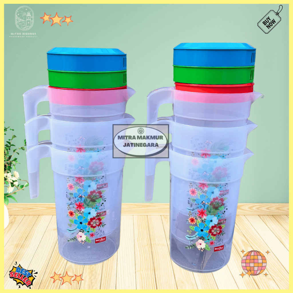 LION STAR - TEKO AIR MINUM PLASTIK 4.6 Liter TEMPAT AIR MINUM PLASTIK WADAH AIR CERET