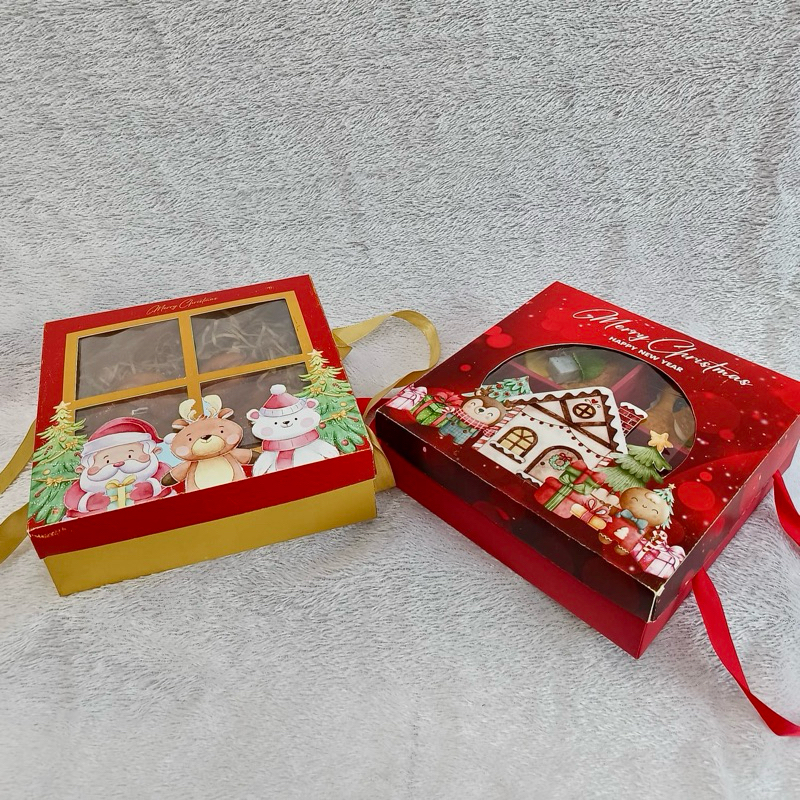 

Xmas Paper Box Kardus kue Natal Box Natal Santa Cute Chrsitmas Box