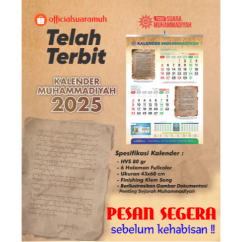 

Kalender Dinding Muhammadiyah 2025 Masehi
