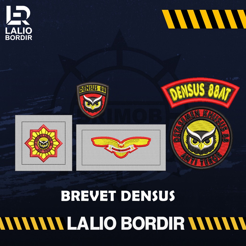 SET BREVET BORDIR DENSUS 88 TIMBUL COKLAT