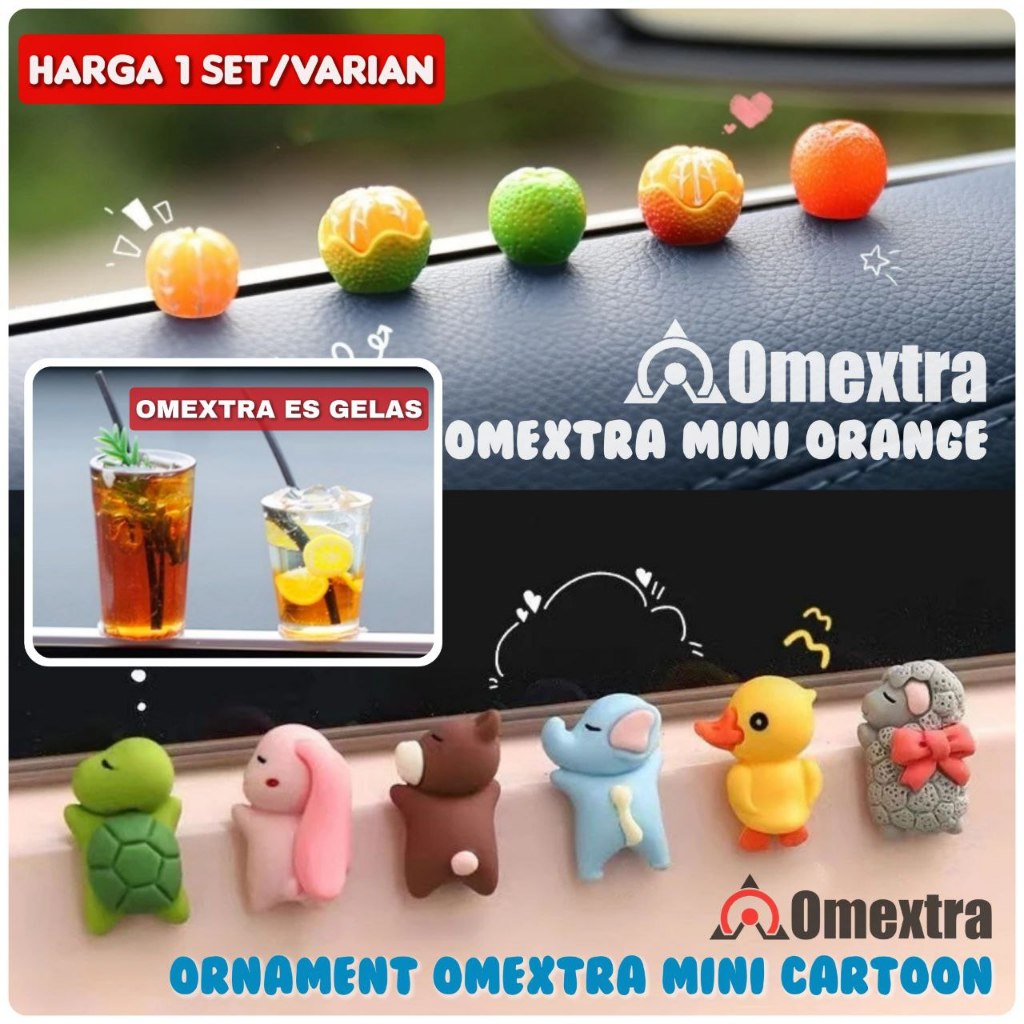 Pajangan dashboard mobil Omextra Ornamen mini lucu pajangan meja Pintu Mobil Car Dashboard Ornament 