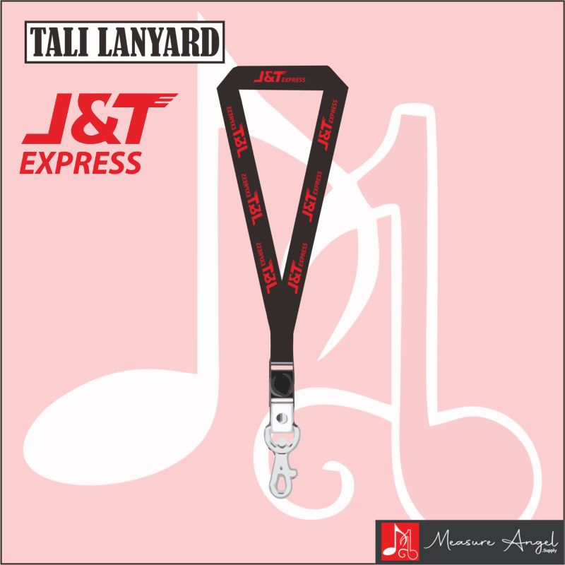 TALI LANYARD J&T express - TALI ID CARD GANTUNGAN KUNCI GANTUNGAN FLASHDISK GANTUNGAN NAMETAG TALI L