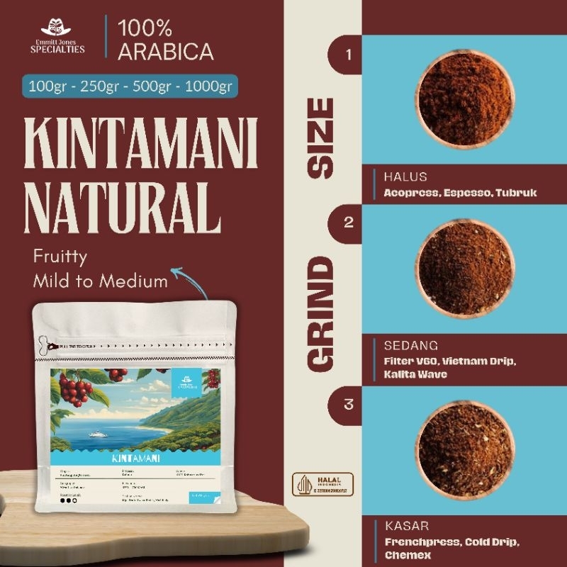 

Kintamani Natural | Biji Kopi Bubuk Arabica Coffee Bean Grade 1 (100gr-250gr- 500gr)