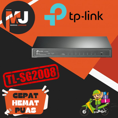 TPLINK TL-SG2008 8-Port Gigabit Smart Switch