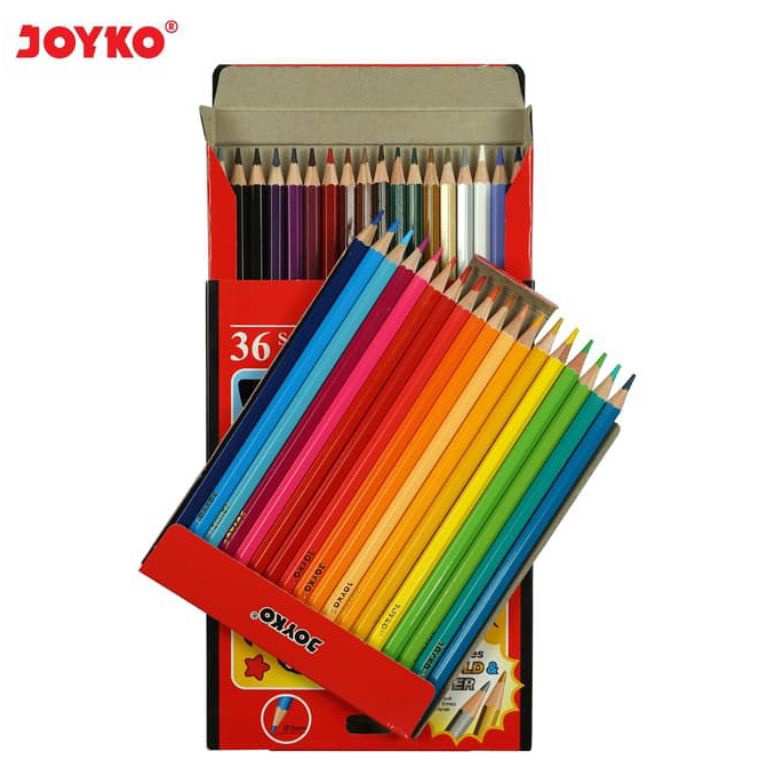 

KODE J23W Pensil warna joyko 36 CP36PB 1set