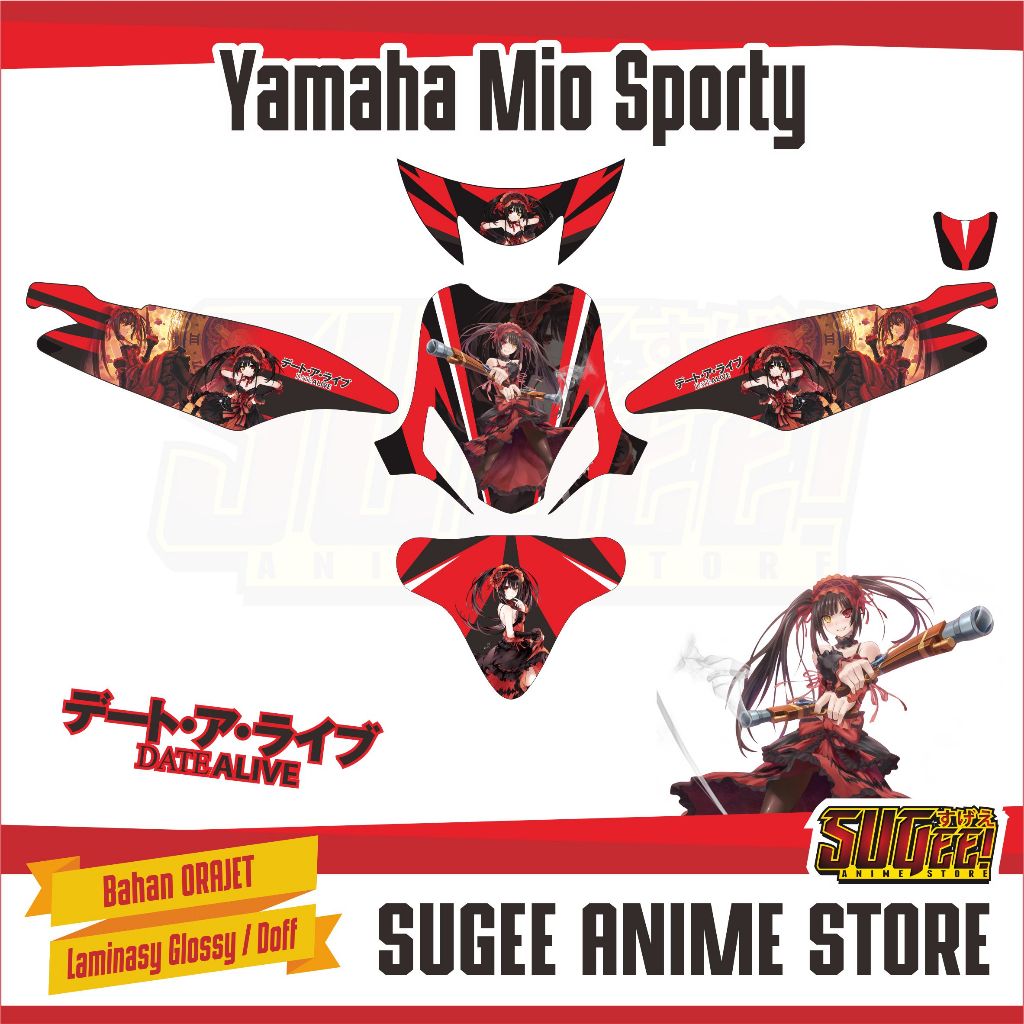 Sticker Anime Decal Motor Yamaha Mio Sporty