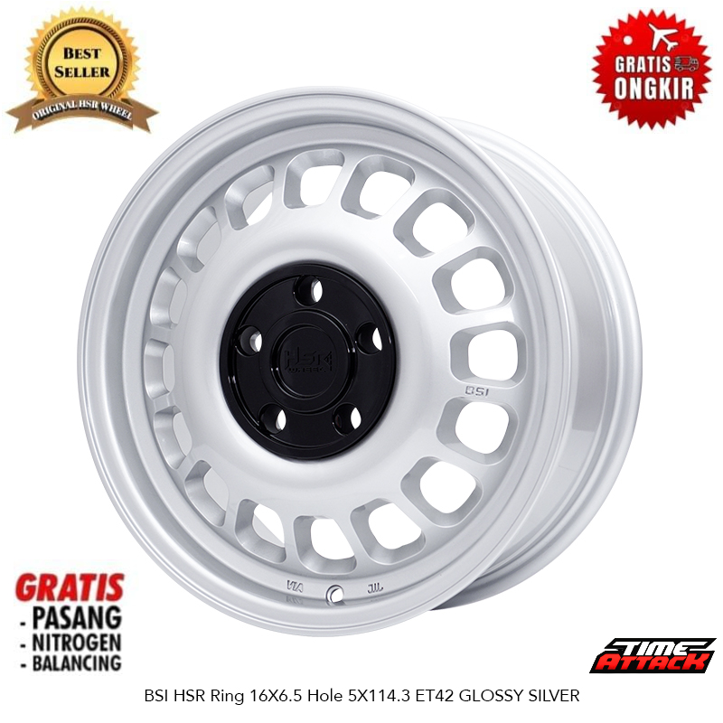 Velg HSR Wheel Model Terbaru Tipe BSI R16 Cocok Untuk Mobil Nissan Serena