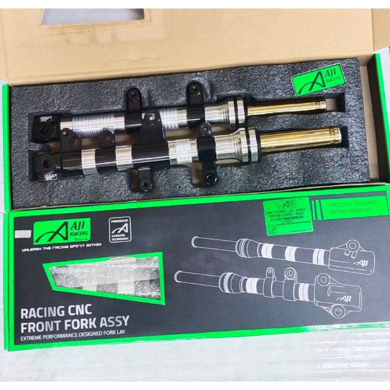 Shock depan Gold new aerox Aji Racing Lowered 1.5inc