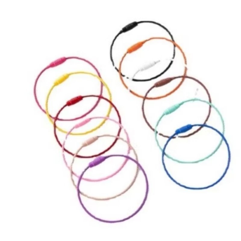 ring o besar warna gantungan kunci motor gantungan kunci mobil kawat kunci