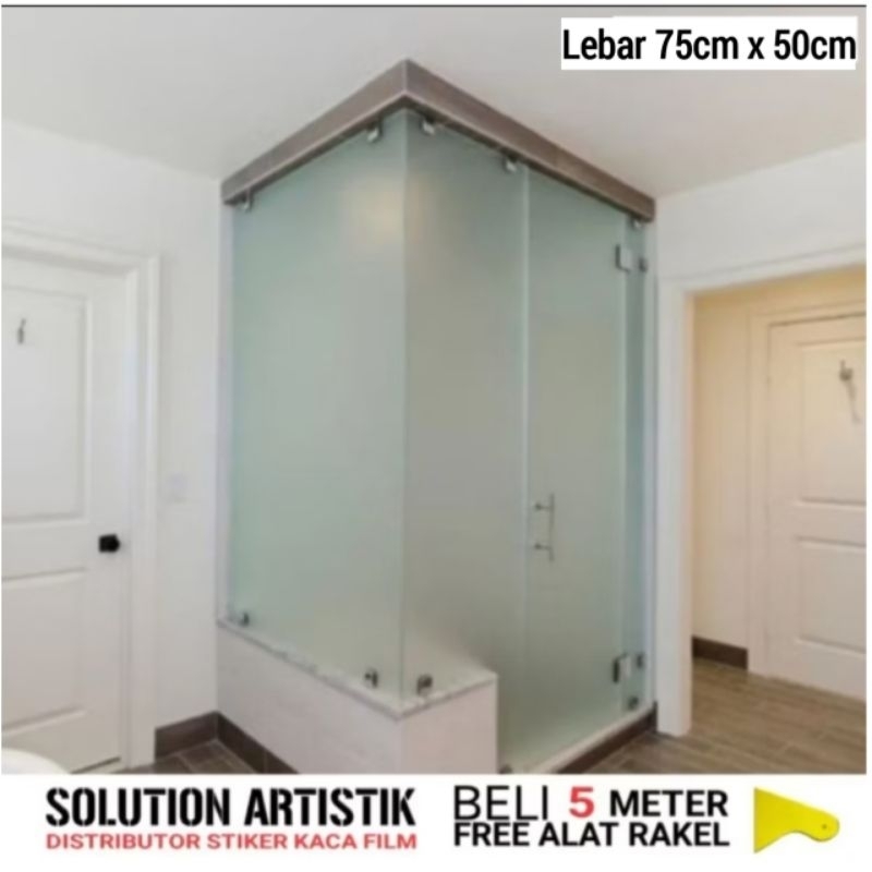 Sticker Sanblast Kaca Buram Lebar 75cm