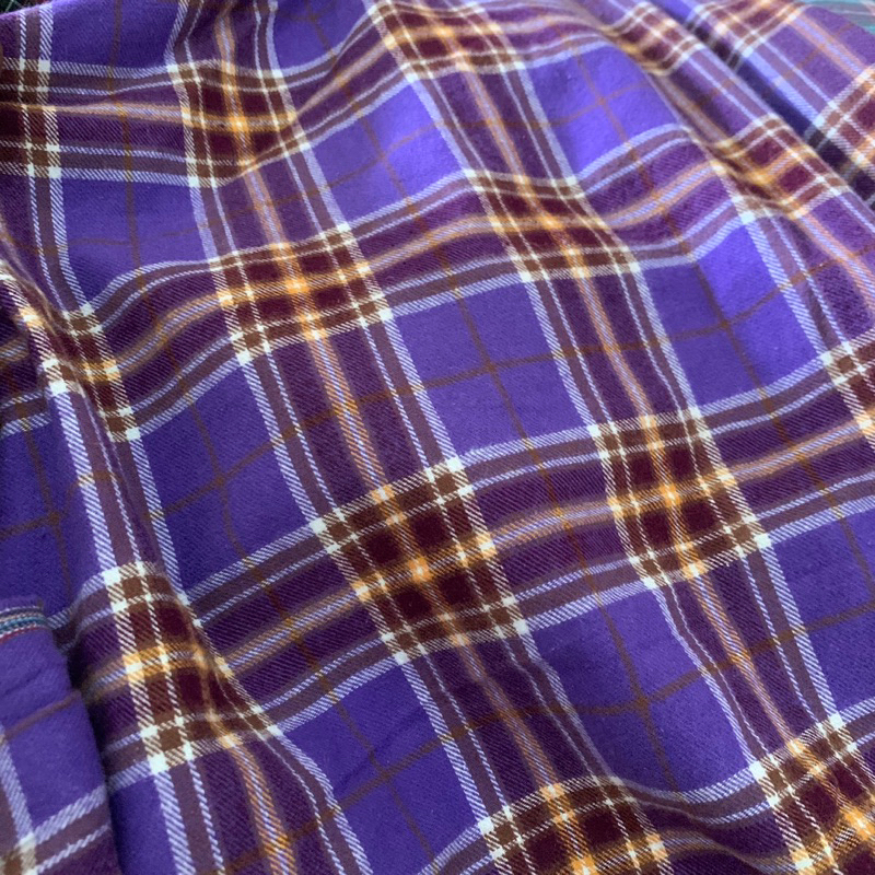 kain katun flanel - kain flanel kotak - kain flanel motif kotak premium