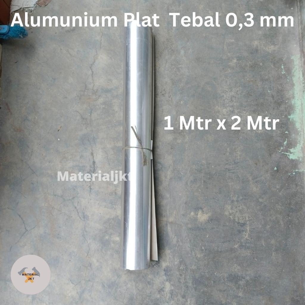 Alumunium 2 Meter x 1 Meter Seng 0.3 mm /plat seng alumunium Tebal 0.3 mm Lembaran / ALUMUNIUM PLAT 