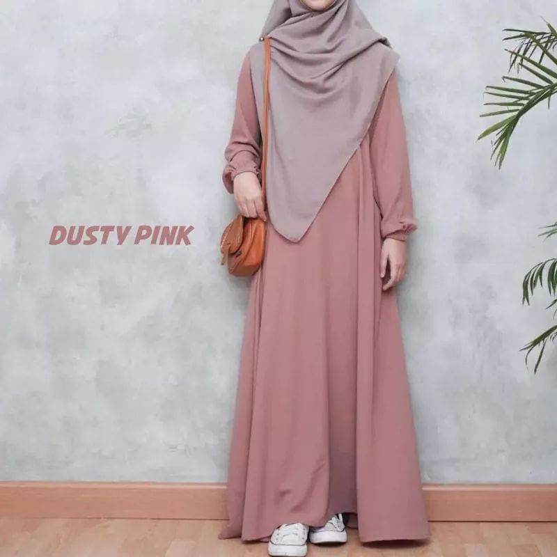 gamis abaya remaja terbaru gamis remaja  kekinian/virall gamis simple polos size s m l xl