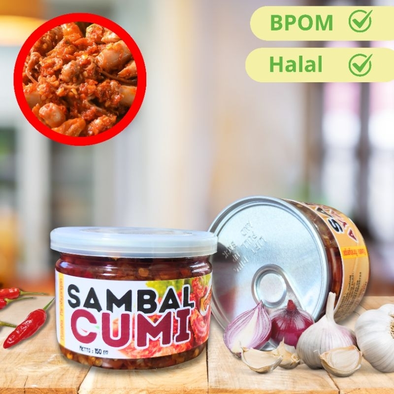 

Sambal Cumi Pedas PUSPA - Pusaka Parahyangan - Gurih Nikmat! 150 gram