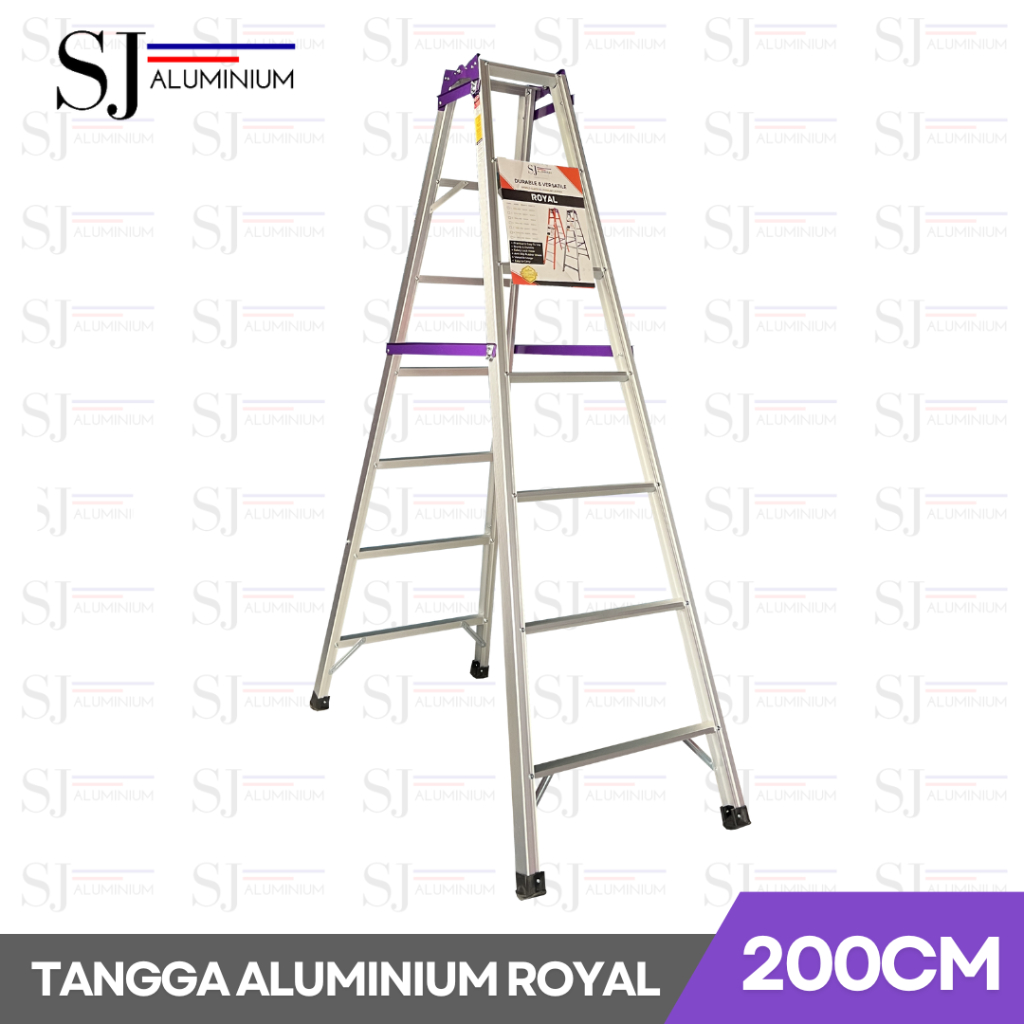 ZA. Tangga Aluminium ROYAL - Tangga Lipat Aluminium Jumbo / Tangga Multifungsi / Tangga Dapur -