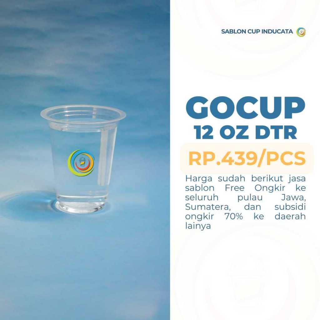 

SABLON CUP 12oz 7,3gr - Datar - Gratis Design 3 Sisi 1 Warna// TERMURAH SE-INDONESIA