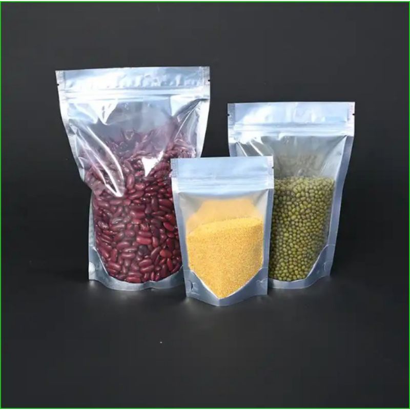 Standing pouch ziplock foil -combinasi 10x17 & 12x20premium quality