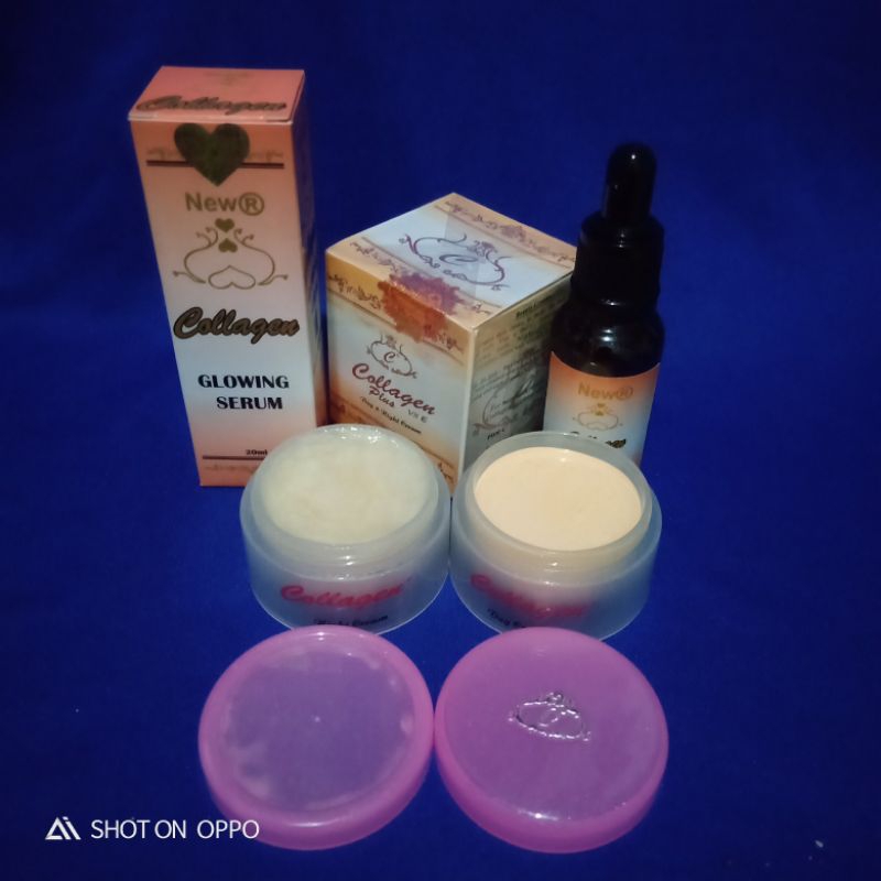 Paket Cream Collagen Susun Original + Serum Collagen Glowing Bpom 20ml