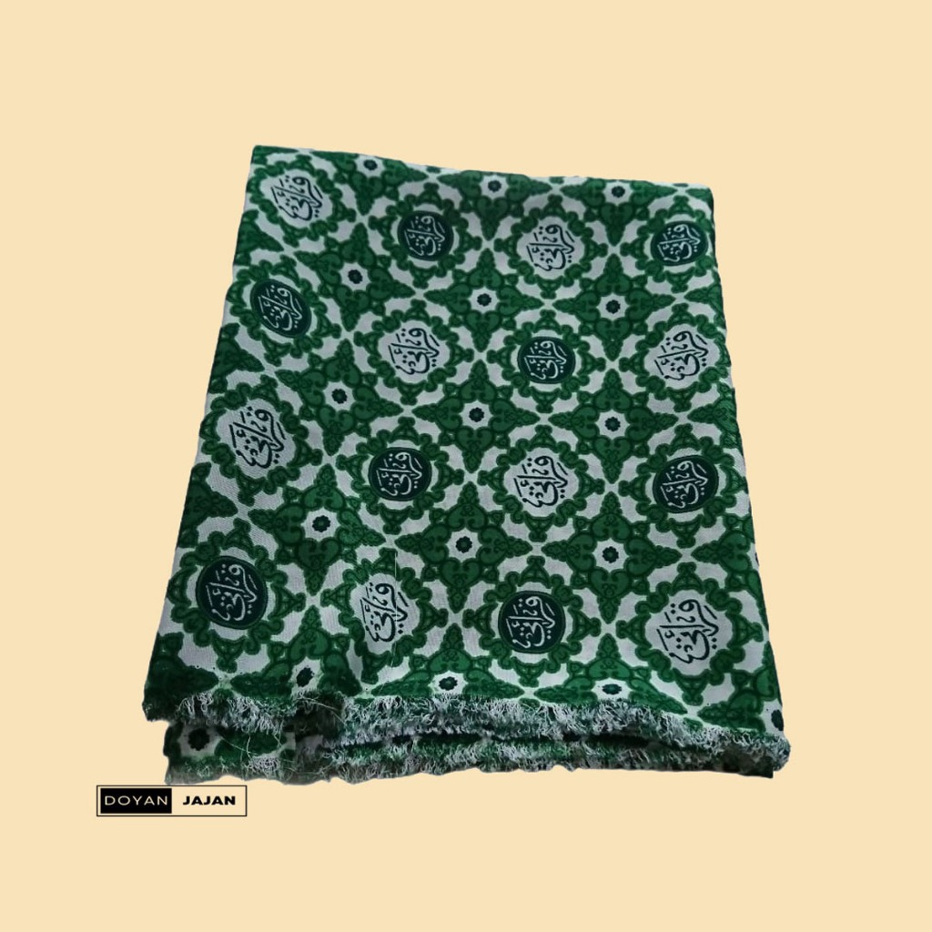 Kain Batik Seragam Tpq Qiroati Hijau Meteran Untuk Baju Sekolah