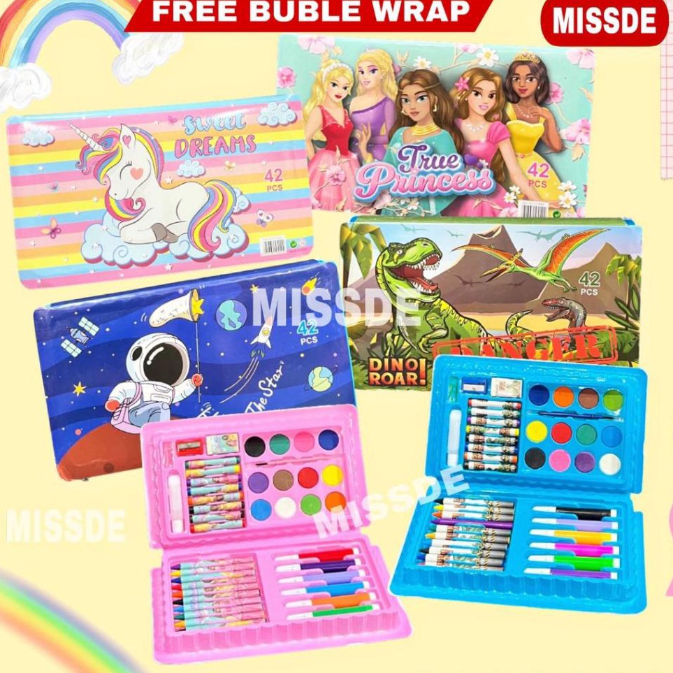 

Top Discount ART SET 42 PCS CRAYON SET 42 PCS ALAT LUKIS ANAK ISI 42 PCS