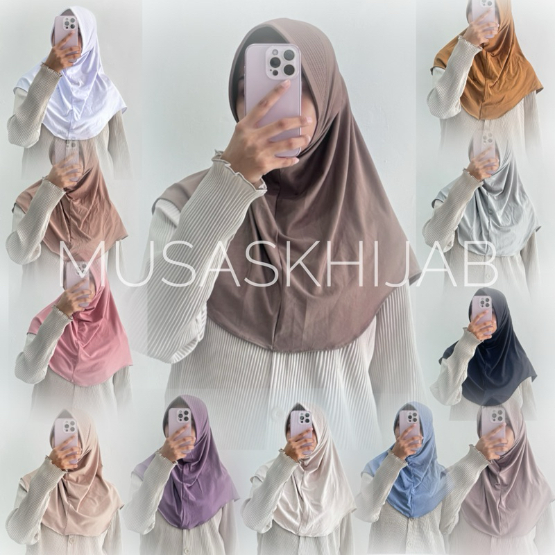 BERGO SPORT M PET BESAR / BERGO SPORT M PET LEBAR / JILBAB SPORT PET LEBAR UKURAN M