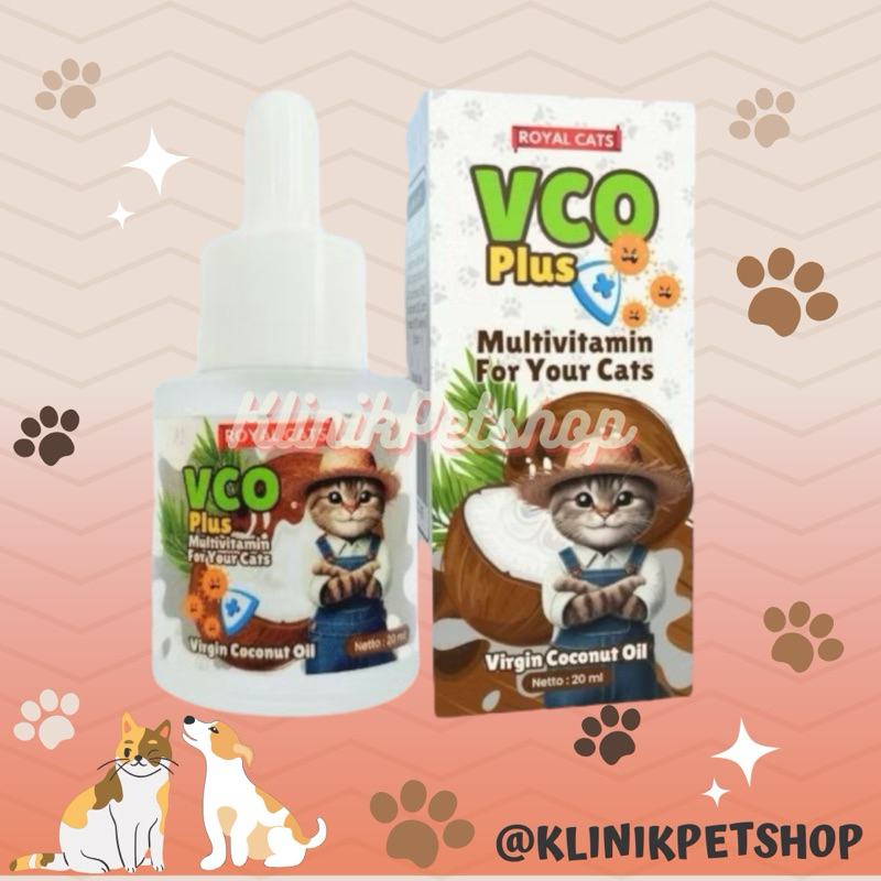VCO 20ml Virgin Coconut Oil ROYAL CARE Kucing Anjing | Vitamin Hewan VCO Kucing Murni Minyak Kelapa
