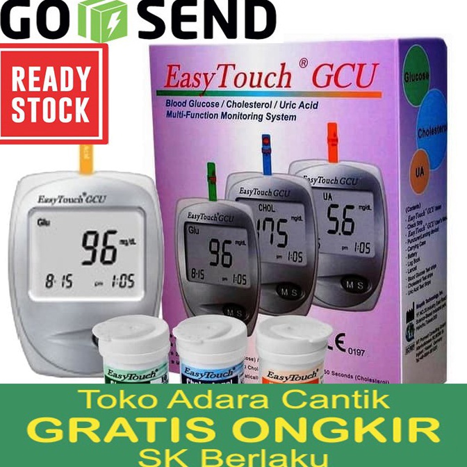 Model Unik Strip Cek Tes Gula Darah Kolesterol Asam Urat Jarum Lancet Easy Touch Alat Check Test Dar