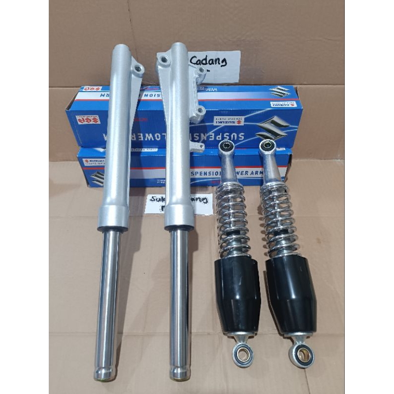 Paket As Shock Tabung Depan+Shockbreaker Belakang Suzuki Shogun 110 R Shogun 125 R Shogun Kebo (1 Se
