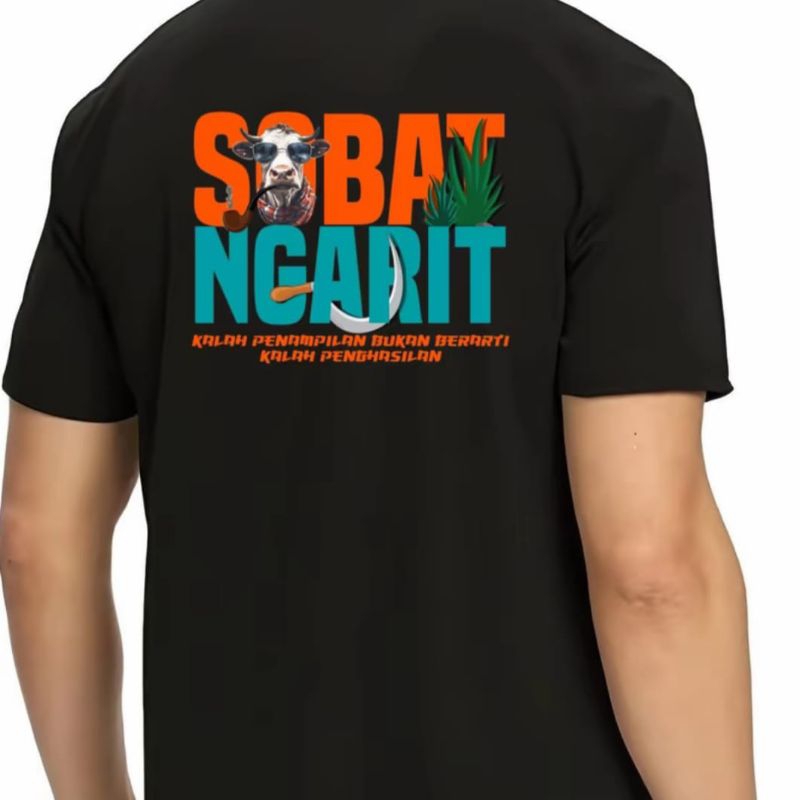 KAOS DISTRO TERBARU SOBAT NGARIT DTF GAMBAR WEDUS