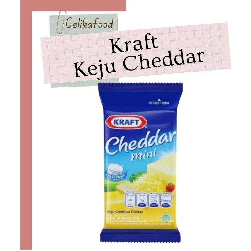 

Keju Cheddar Kraft 30gr 1 Pcs Sachet Cheese